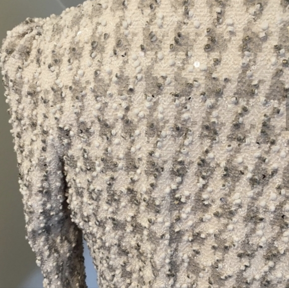 Metallic Boucle Houndstooth Blazer - McGinn Tania Anthropologie - Picture 4 of 9